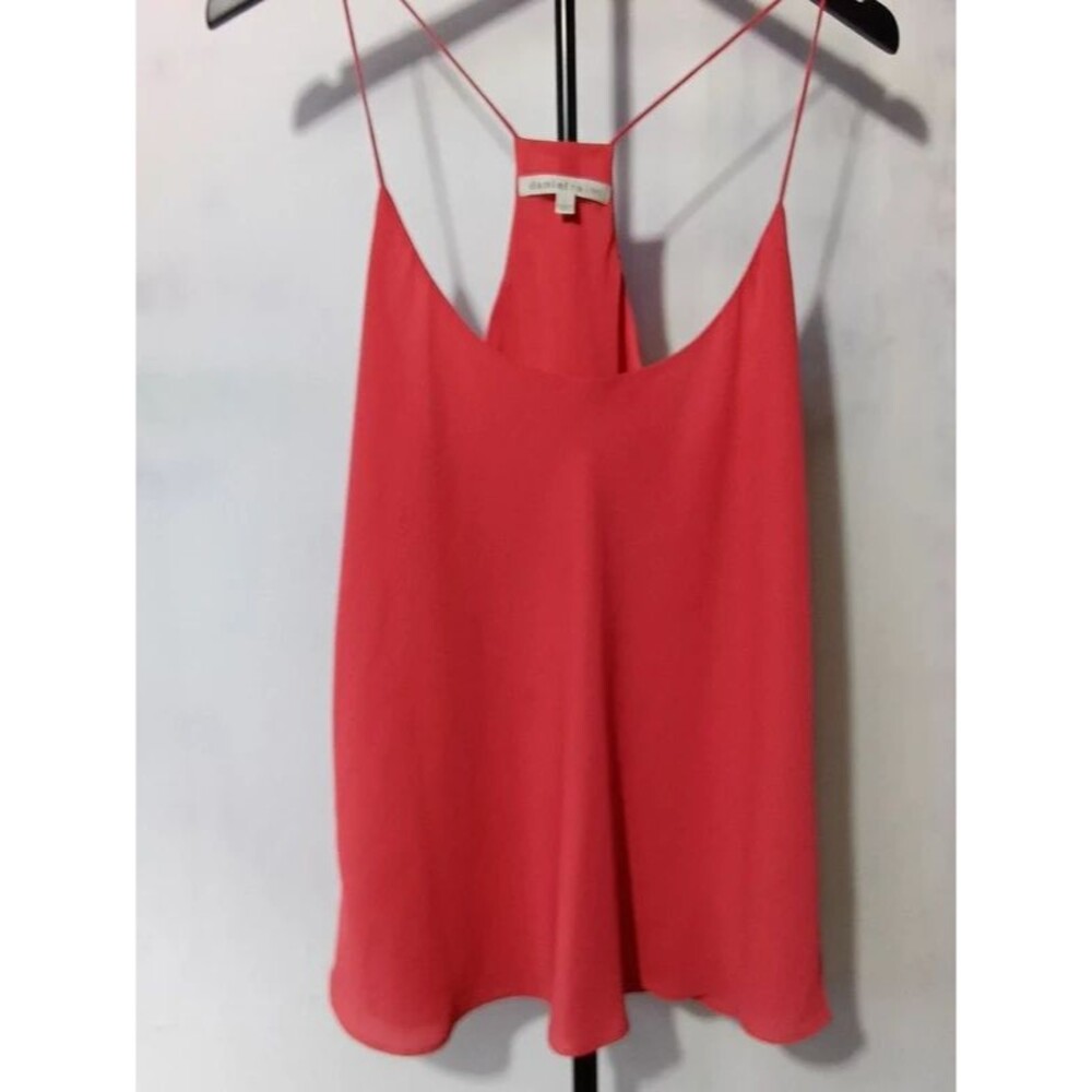 Daniel Rainn Coral Racerback Tank Top Large